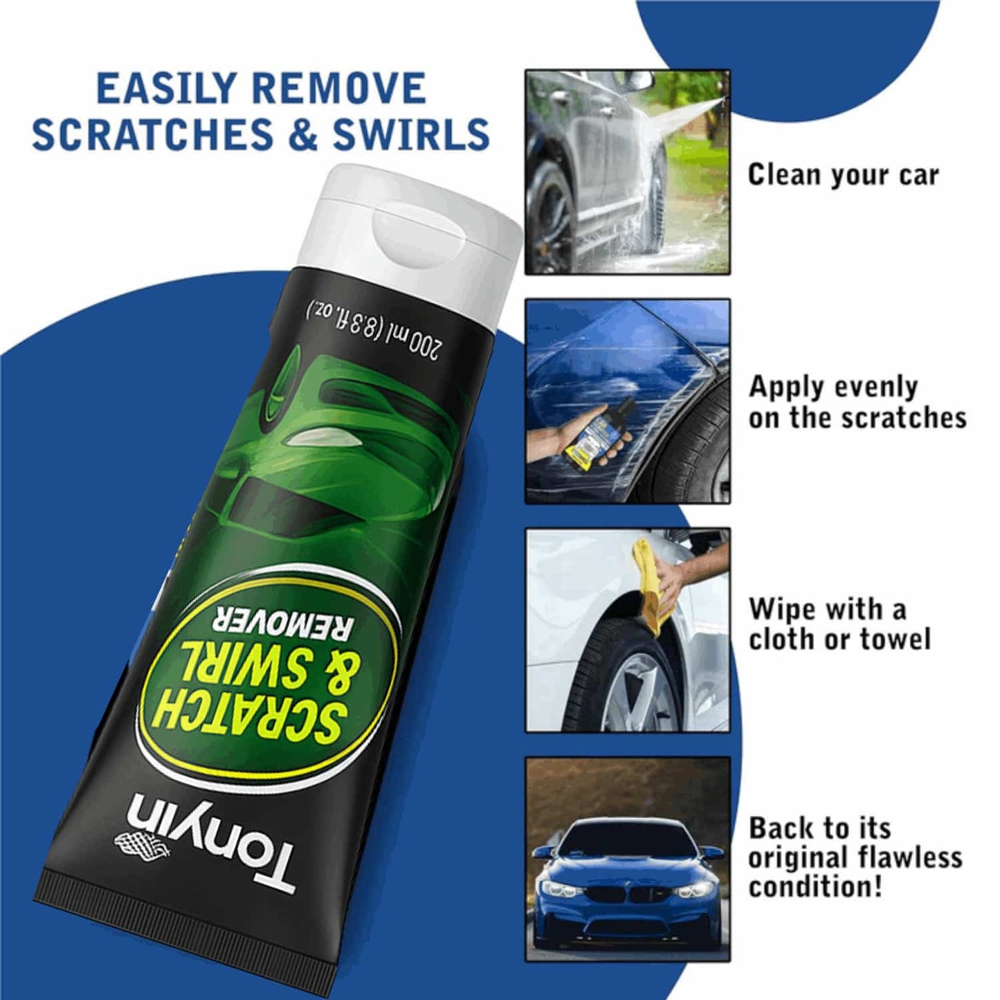 Car Scratch & Swirl Remover – 200ml